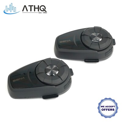 SENA SMH10 Twin Dual Bluetooth Kit Helmet Intercom Motorcycle Headset Motorbike