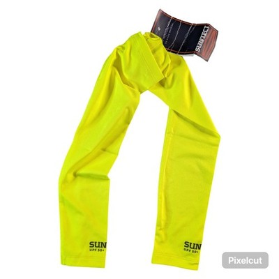 Suntect Unisex UPF 50+ Switchback Sun Sleeve Neon Yellow XS/S 70006-701-303-1000