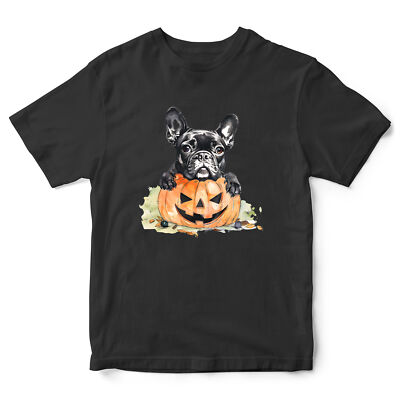 Halloween French Bulldog Kids T Shirt shirt Fancy Dress Funny Pumpkin Spooky ...