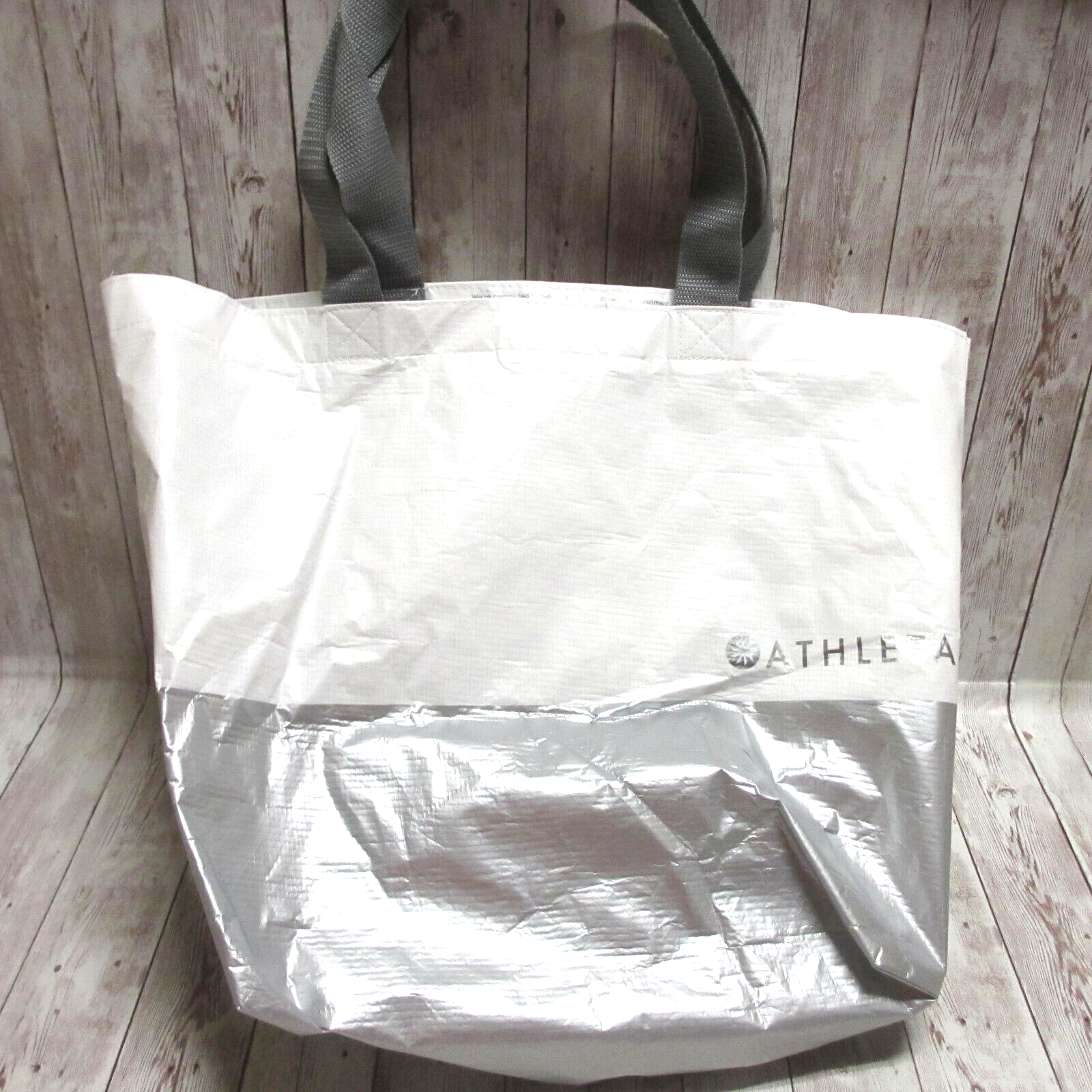 Reusable Grocery Bag Silver Lunch Gym