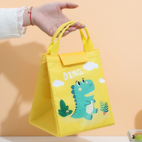 Thick Large Capacity Cartoon Animal Thermal Lunch Bag Reusable