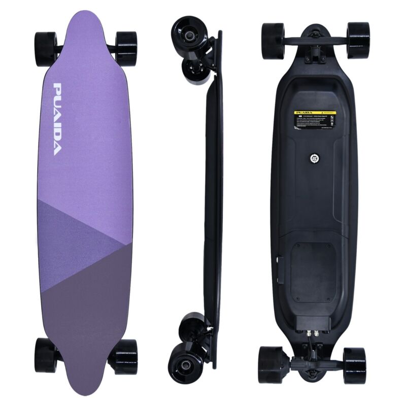 Electric Skateboard Longboard with Remote 20 MPH Top Speed 18 Miles Max Range