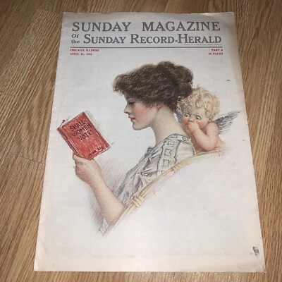 Vintage Sunday Magazine Chicago April 21 1912 Record Herald
