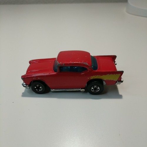 Vintage Hot Wheels Red 57 Chevy Chevrolet Bel Air 1/64