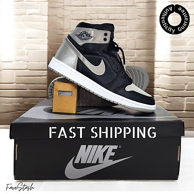 Air Jordan 1 High Retro OG Satin Shadow Black Women's / Men's Size FULL BOX FAST