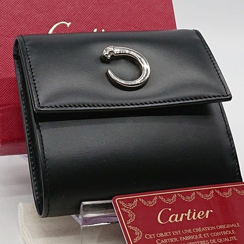 【Cartier】Panthere de Cartier ブラック ミニウォレット Mini wallet, Panthère de Cartier