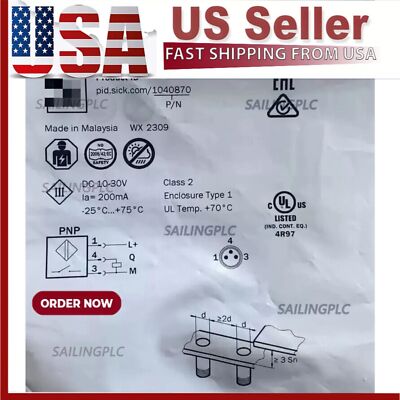 New SICK IME08-02BPSZT0S IME0802BPSZT0S 1040870 Proximity Sensor Switch 10-30VDC