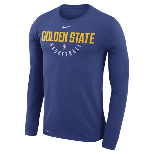 [927943-495] Мужская футболка Nike NBA Golden State Warriors Dri-Fit с длинным рукавом