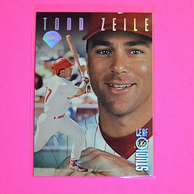 1996 Leaf Studio #28 Todd Zeile, SILVER PRESS PROOF SSP #/100 Rare Phillies