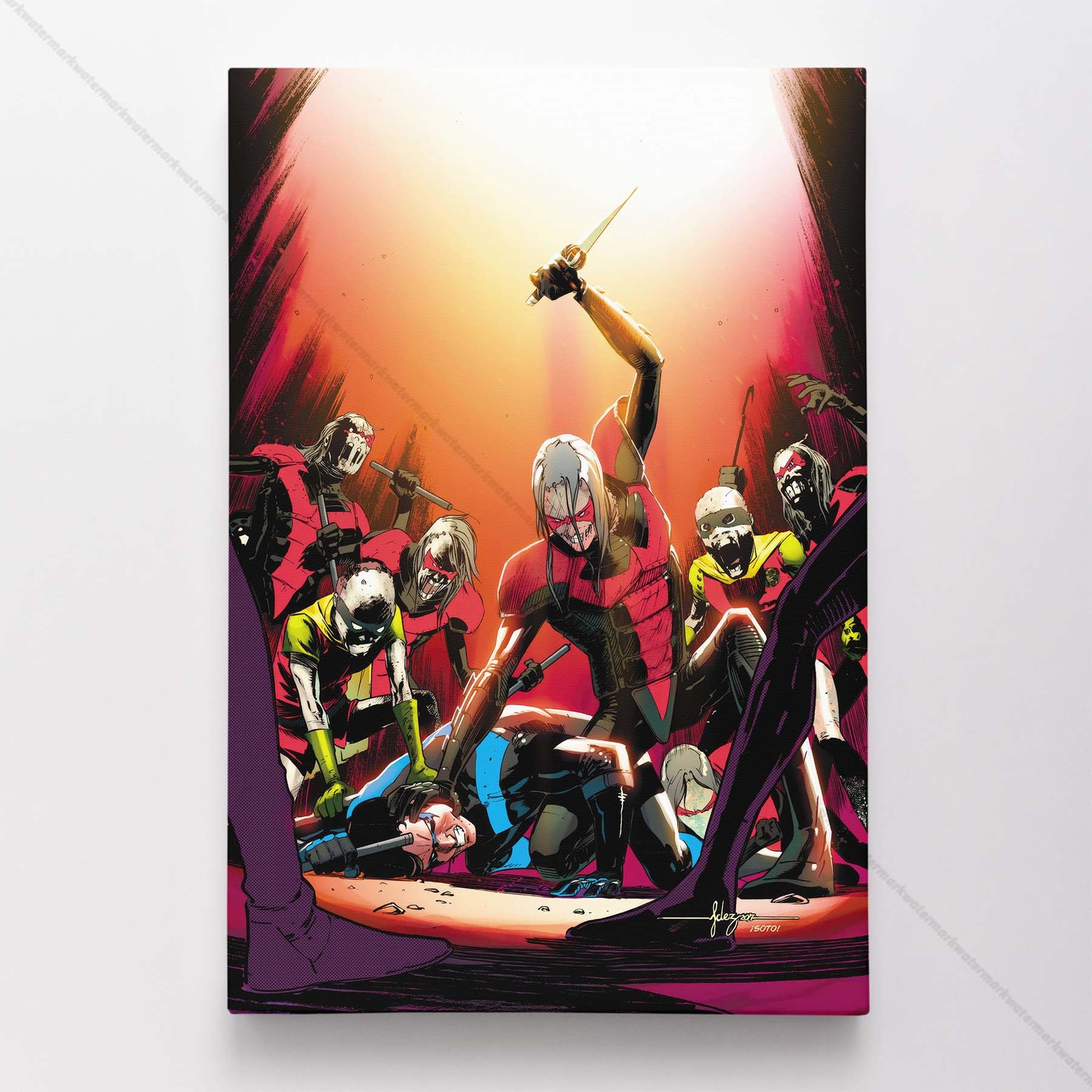 Nightwing Poster Canvas DC Comic Book Cover Art Print #34366