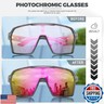 SCVCN Photochromic Cycling Glasses for Men Women Clear Sports Sunglasses UV400 Protection for Bicycle MTB Mountain Bike