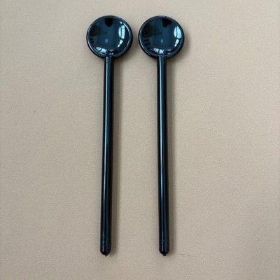 Bodum Swiss Made Black Long Handle Spoon Set of 2 Espresso Dem...