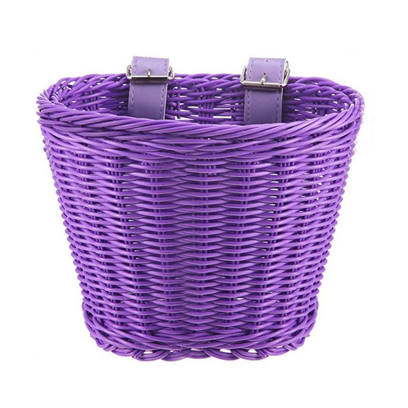 Front Handlebar Kid's Bicycle Basket  Colorful Bike Streamers Bell and Stickers