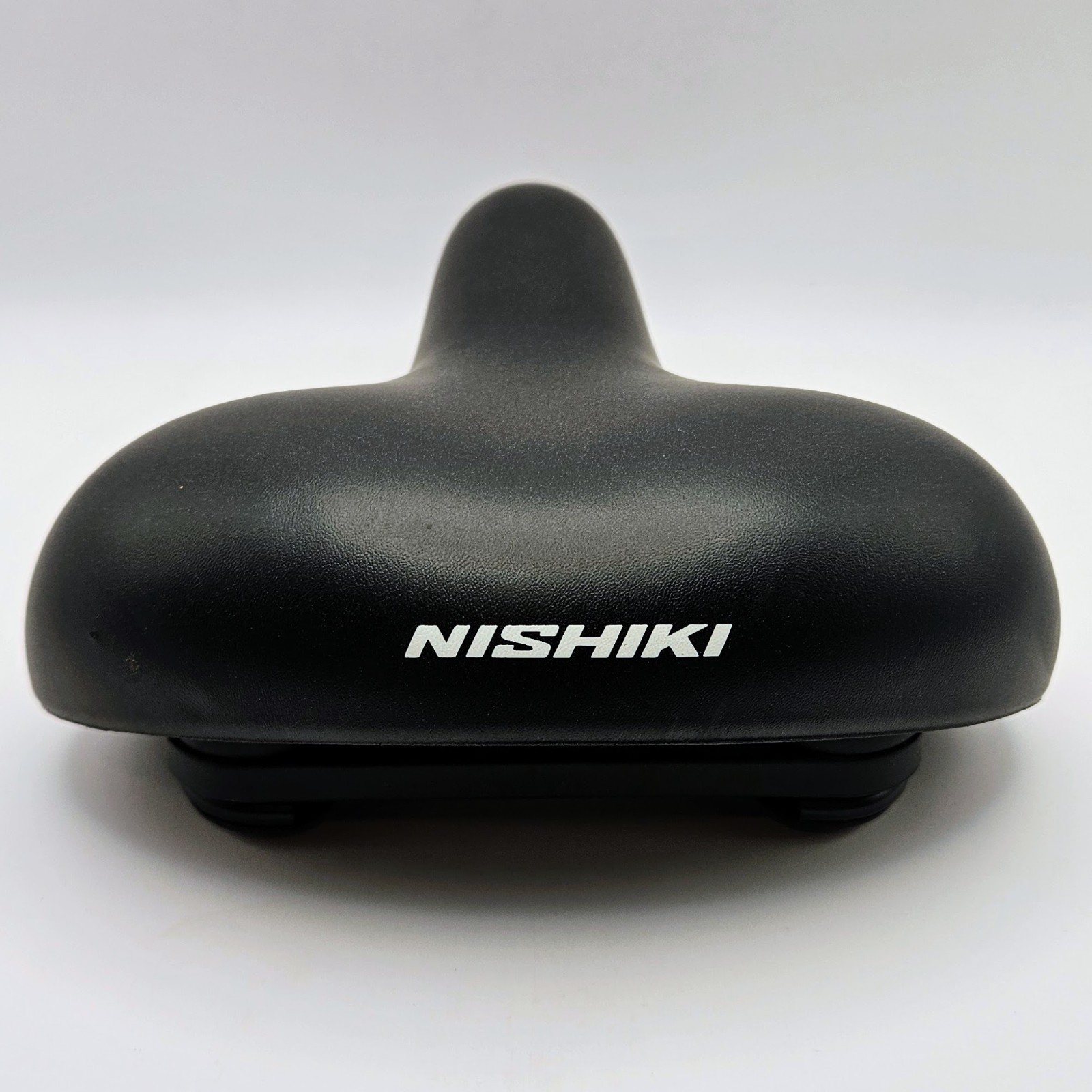 Nishiki Bicycle Seat - OEM Black Leather - 10