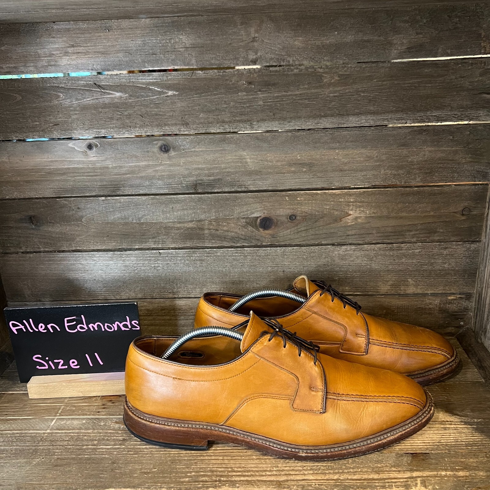 Allen EdmondsアレンエドモンズバイシクルトゥHillcrest11D Mens Allen Edmonds Hillcrest Brown Leather Bicycle Toe Dress