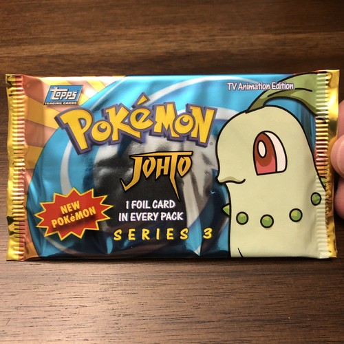 Pokemon Topps Johto Series 3 Sealed Booster Pack 8 Cards w