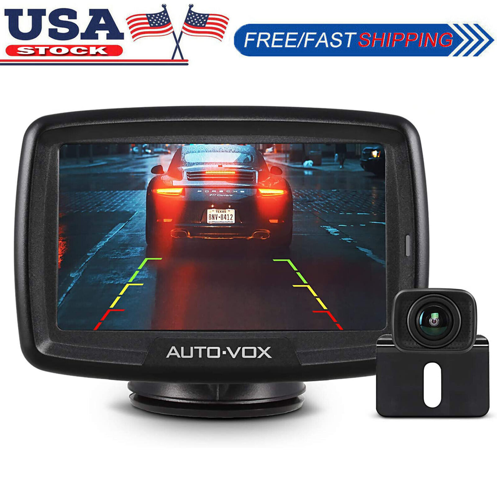 & 4.3" Monitor Car Rear View Parking System