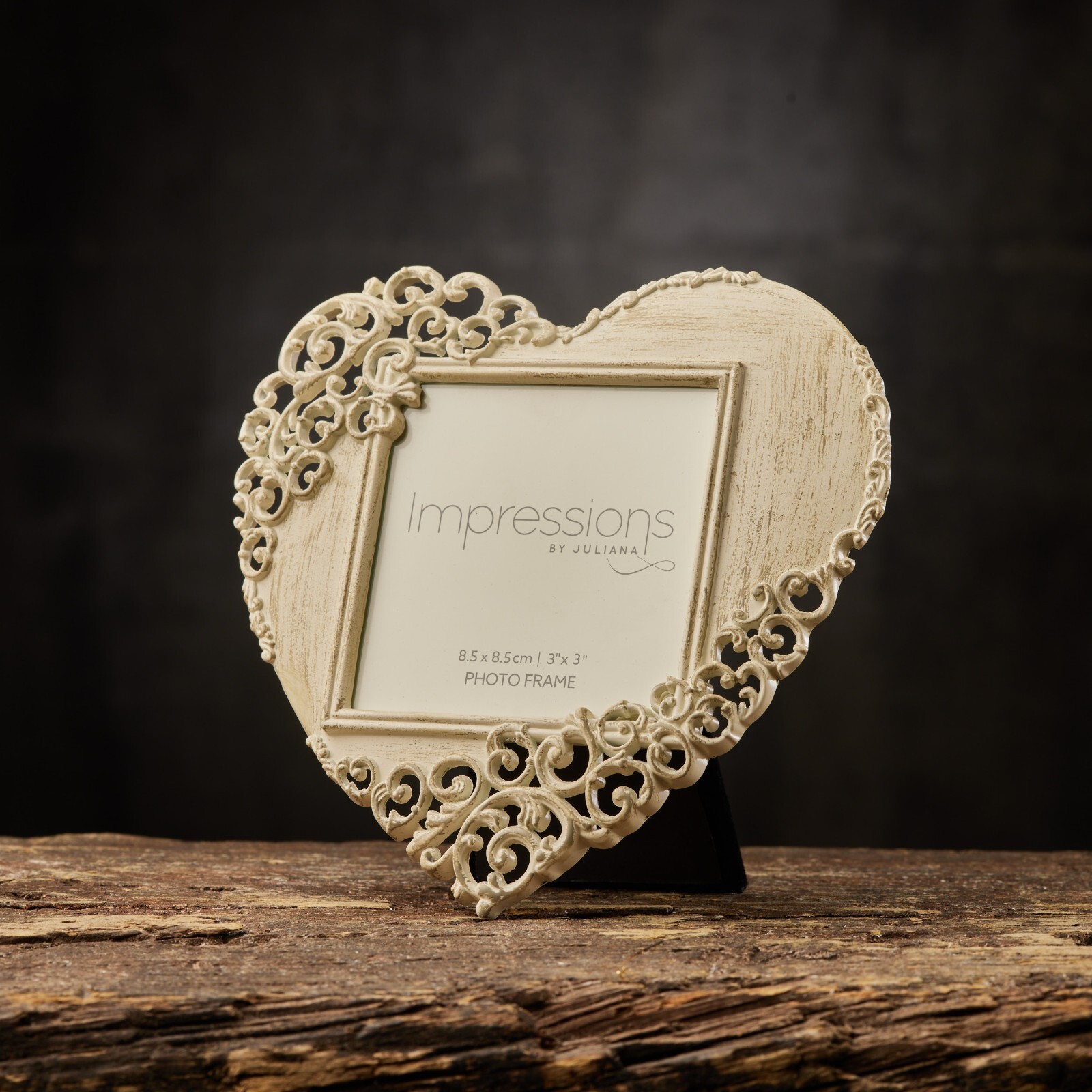 フォトフレーム Vintage heart photo flame Vintage Style Rustic Metal Lace Heart Photo Frame 3 x 3 New
