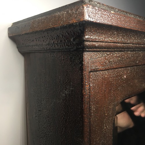 Antique Shaving Cabinet With Drawer And Beveled Mirror