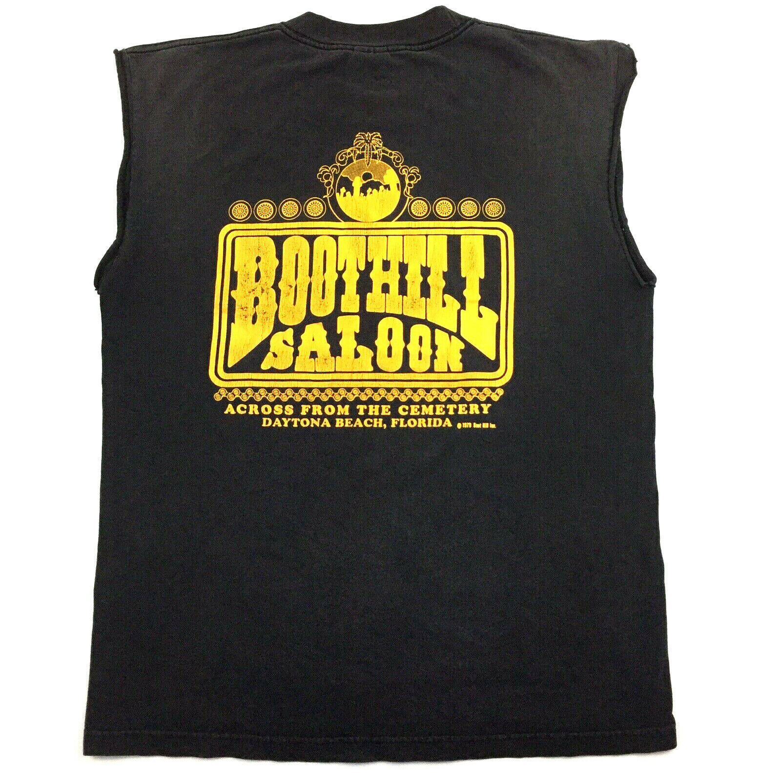Vtg 70s 1979 Boothill Saloon T-Shirt Biker Motorcycle Vtg 70s 1979 Boothill Saloon T-Shirt Biker Motorcycle