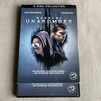Manhunt: Unabomber Season 1 (DVD 2-Disc 2017) W/ Slipcover Discover Channel +
