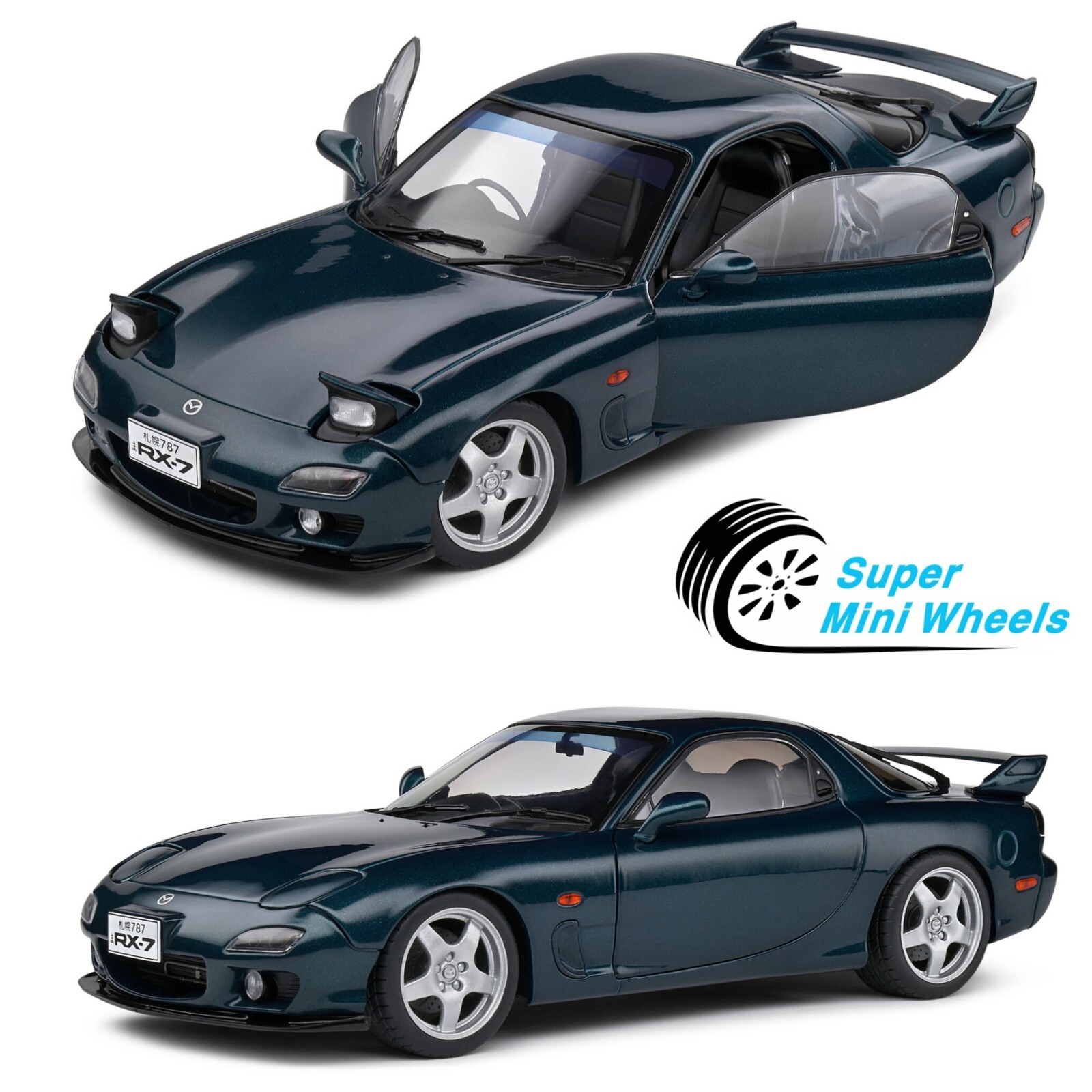 ソリド 1/18 マツダ RX-7 タイプRS FD3S 1994 ブルーマイカ Solido 1:18 1994 Mazda RX-7 Type RS (FD3RS) – Montego Blue