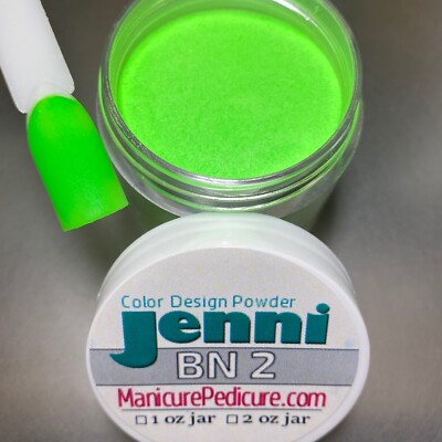 Jenni Color Acrylic Design Powder - Neon Colors or Glow in the Dark Colors - 1oz
