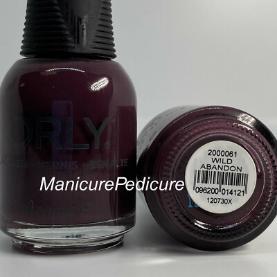 Orly Nail Lacquer .6oz  2-10%*3-16%* 4-20% BUY MORE* 512 MANICUREPEDICURE.COM**