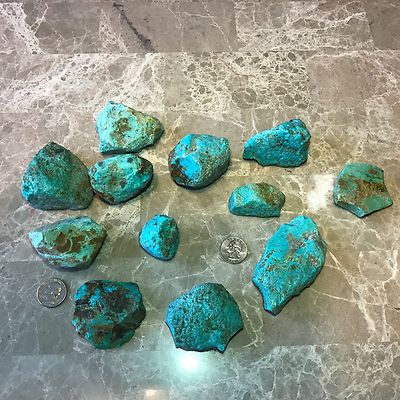 Kingman Arizona Turquoise Rough - 1/2 Pound Lots - Very High Quality