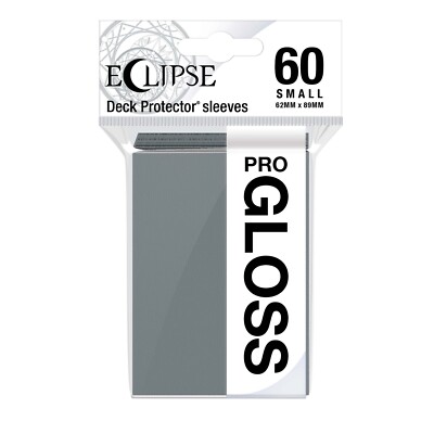 (60) Ultra Pro Eclipse PRO GLOSS SMOKE GREY Small Deck Protector Card Sleeves