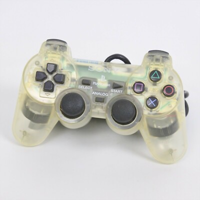 PS2 Dual Shock 2 ジャンク Sony PlayStation 2 Dual Shock 2 PS2 Controller Clear With