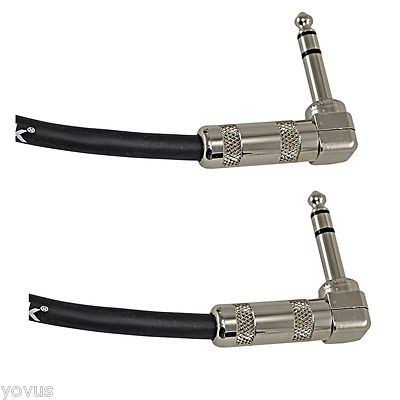 Ploynk audio custom Right Angle to 90 degree 1/4 TRS balanced studio patch cable