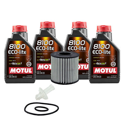 4L Motul 8100 ECO-LITE 0W20 Wix XP Filter Motor Oil Change Kit API SP-RC