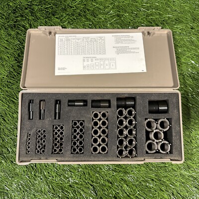Complete Jergens 26149 Thread Insert Kit Fine #10-32 TO 3/4 -16 in 60pc & Tools