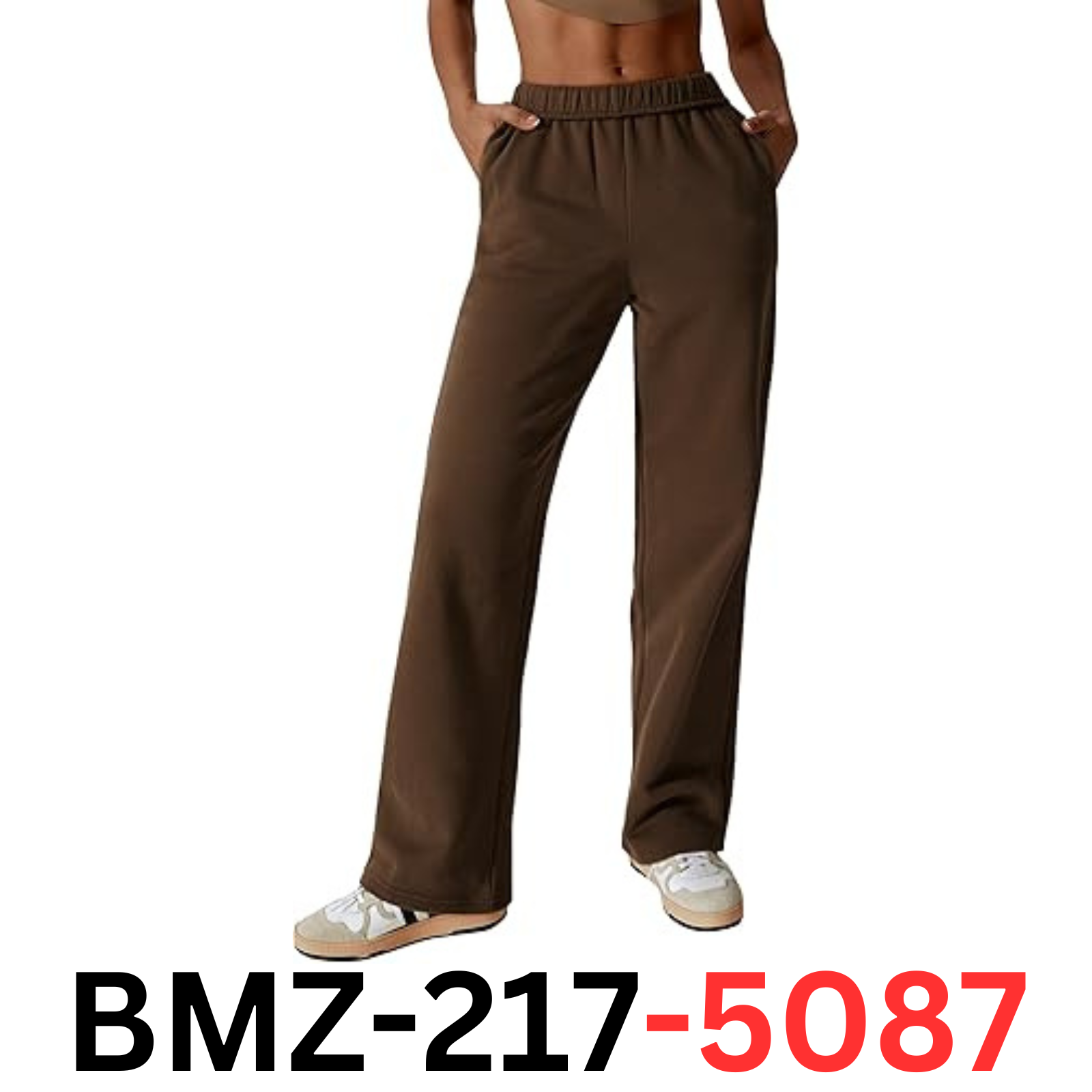 ABOCIW Womens Straight Leg Sweatpants Fleece Lined High Waisted Sweat Pants, M