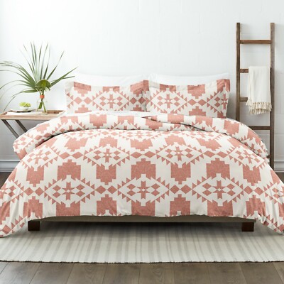 Kaycie Gray Fashion Adobe Diamond Reversible Duvet Cover Wrinkle Free (3 Piece)