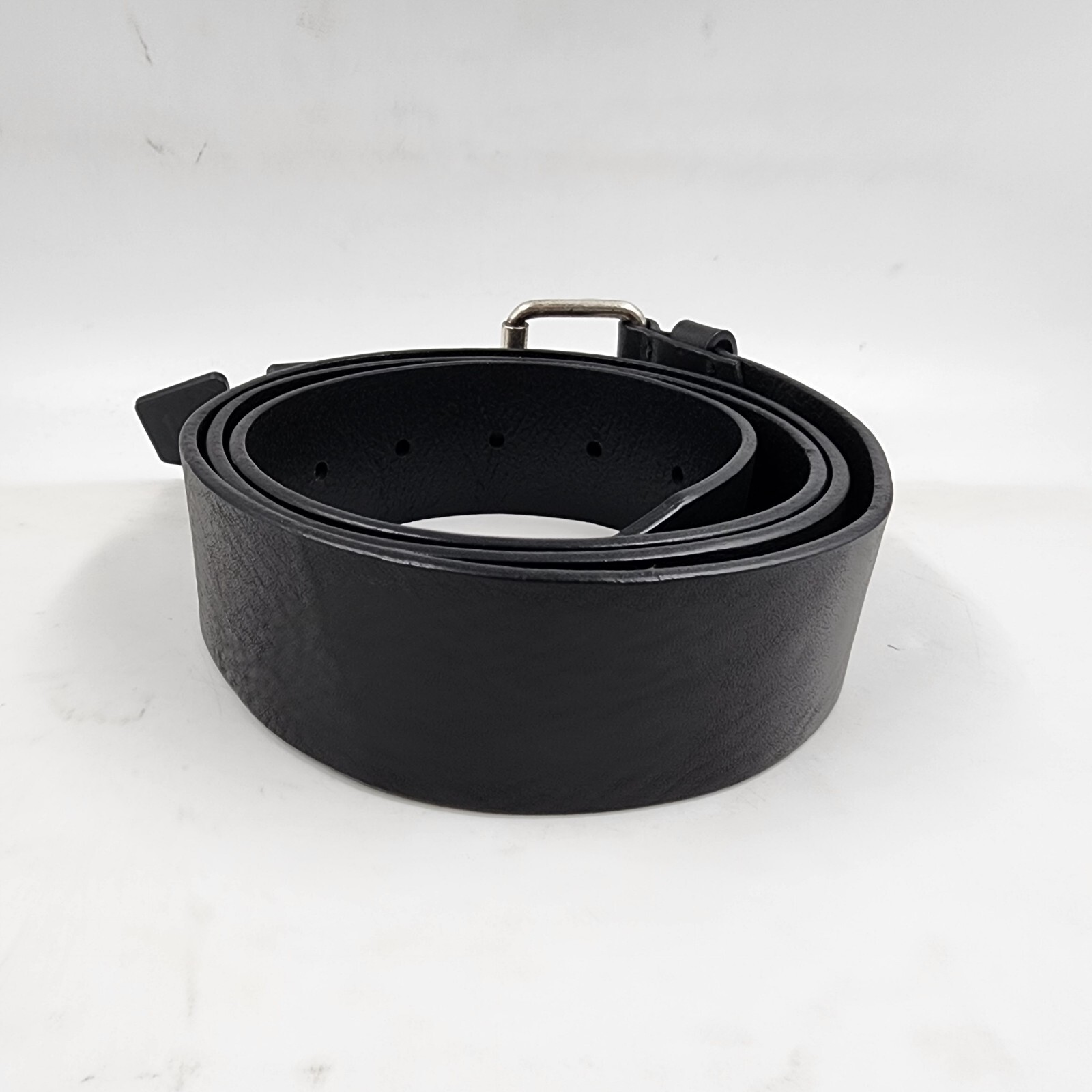 BOSS Serge Leather Belt Men's 42 Black Single-Prong Roller Buckle Logo Detailing - Picture 10 of 15