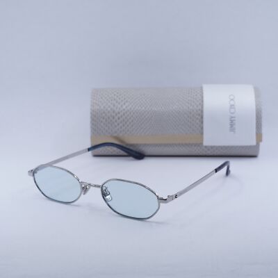 New JIMMY CHOO ED/S 010 QZ Palladium/Azure Photocromatic 52-20-150 Sunglasses