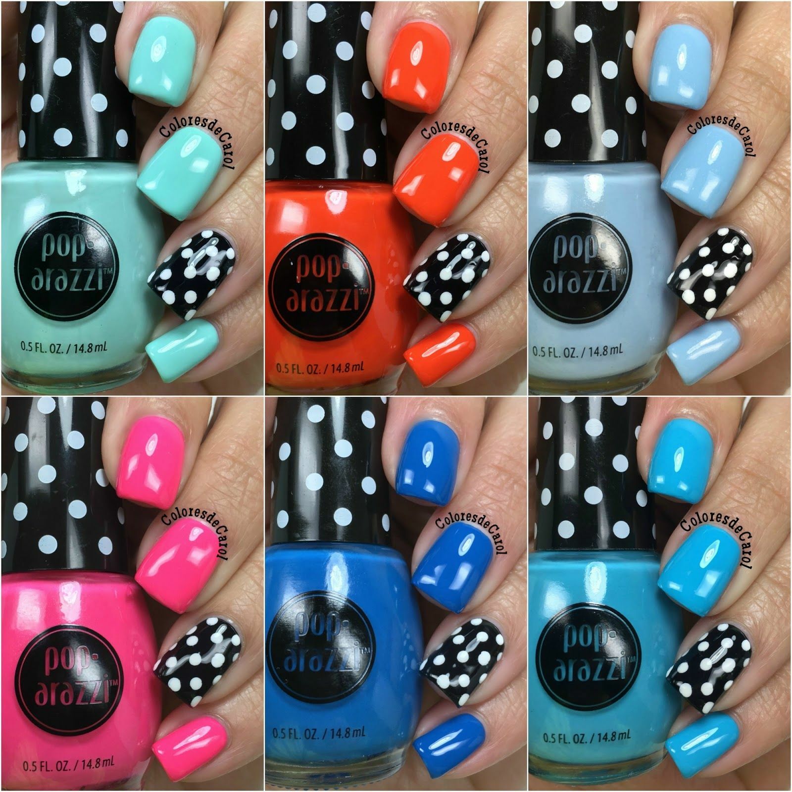 Pop-arazzi Nail Polish Color Many Shades Top Coat Nail Treatment