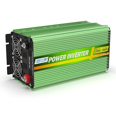 EDECOA Pure Sine Power Inverter 1500W 12V DC to 110V 120V AC LCD USB RV truck