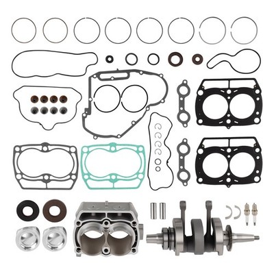 Engine Rebuild Crankshaft Pistons Gasket For 2011-2015 Polaris RZR Ranger 800