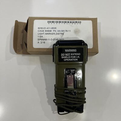 USGI IR Strobe MS2000 Light Distress Marker Strobe NVG Helmet Beacon Emergency