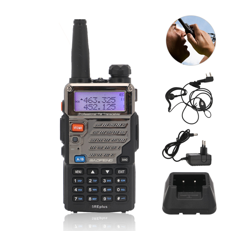 BaoFeng UV-5R Plus 128CH VOX FM Radio Walkie-Talkie Hand-Funkgerät DE
