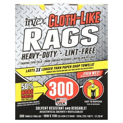 Intex 300ct Box Cloth-Like Rags
