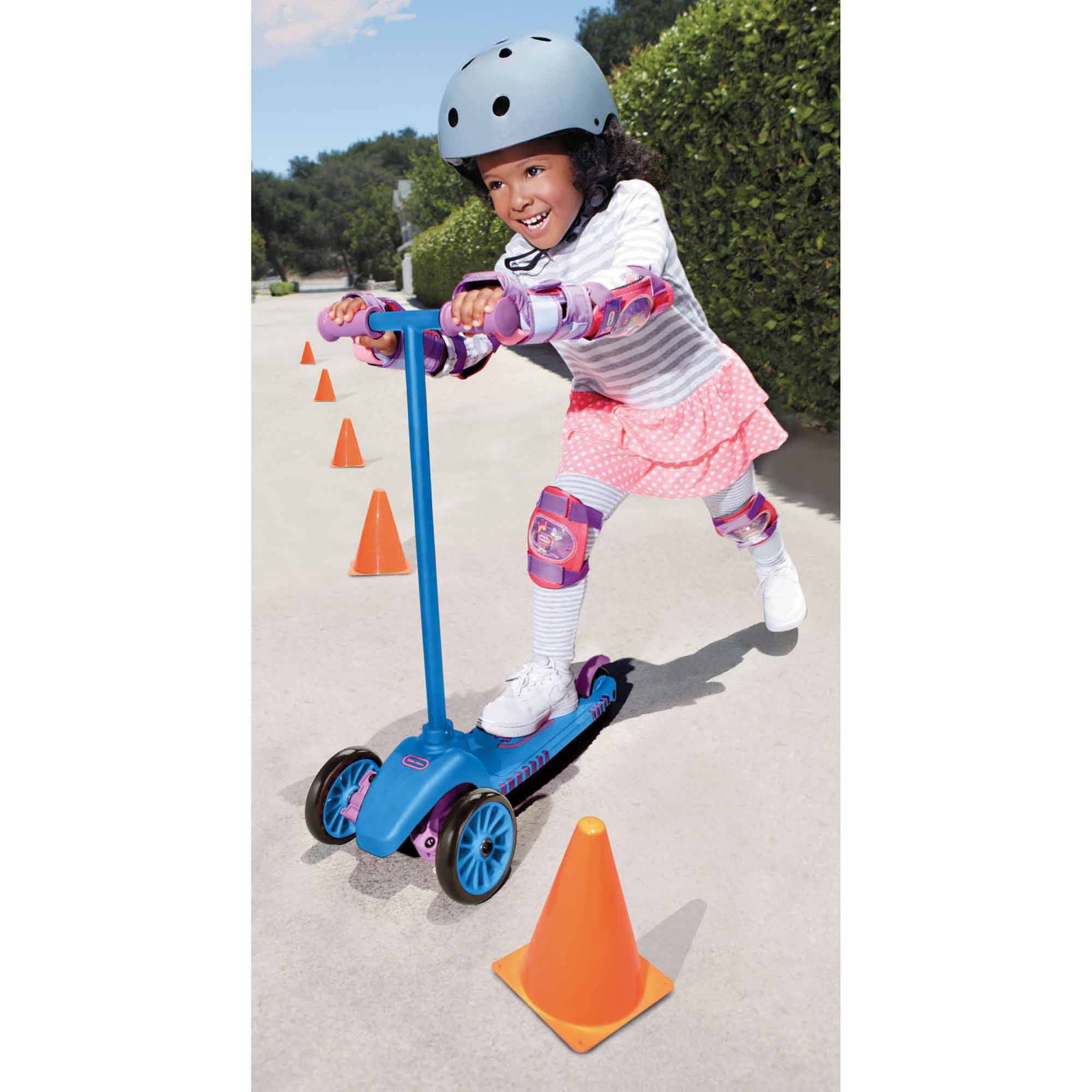 Lean To Turn Kid Scooter in Pink, Toddler Kick Scooter with 3 Wheels - For Kids