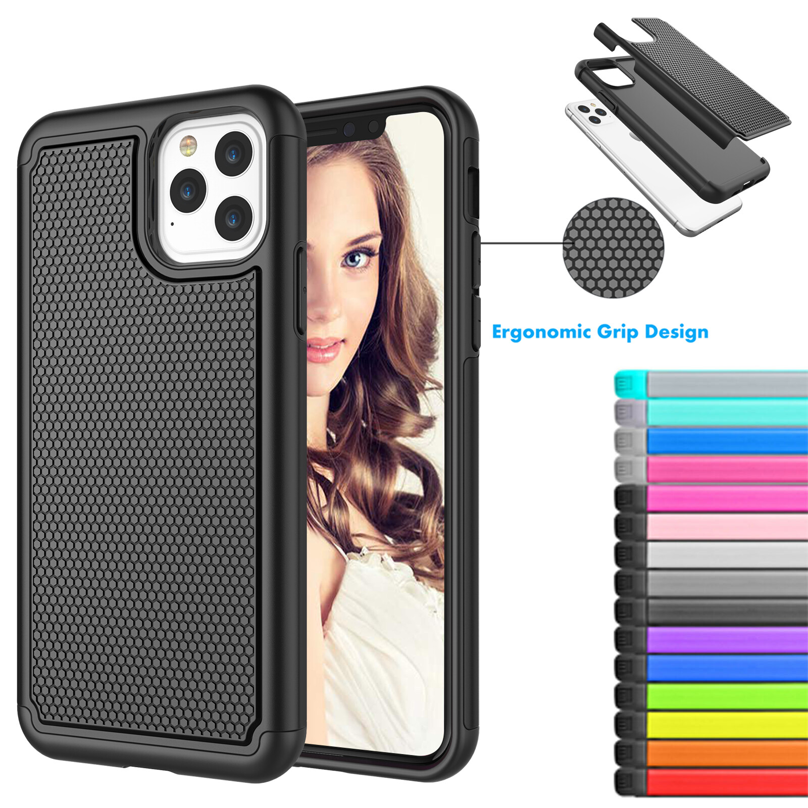 For iPhone 11 11 Pro Max XS XR 8 7 6 6s Plus + Case Silicone