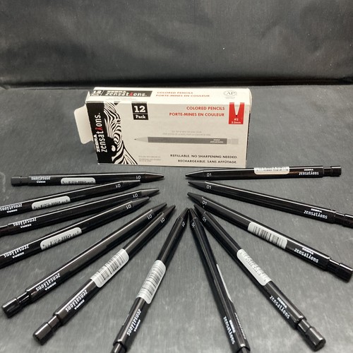 Black Zebra “Zensations” Mechanical colored pencils, Pack Of 12のeBay公認