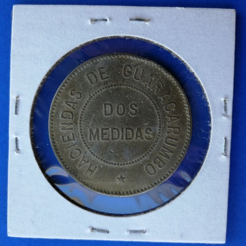 Venezuela Ficha de HACIENDA, Guaracarumbo, 2 medidas. Federico Hellmund