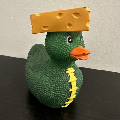 Cheesehead Rubber Duck Green Bay Packers NFL Football Rubba Cheesehead Rubber Duck Green Bay Packers NFL Football Rubba