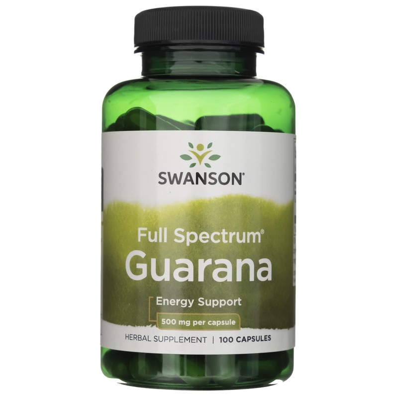Swanson Guarana 500 Mg, 100 Capsules